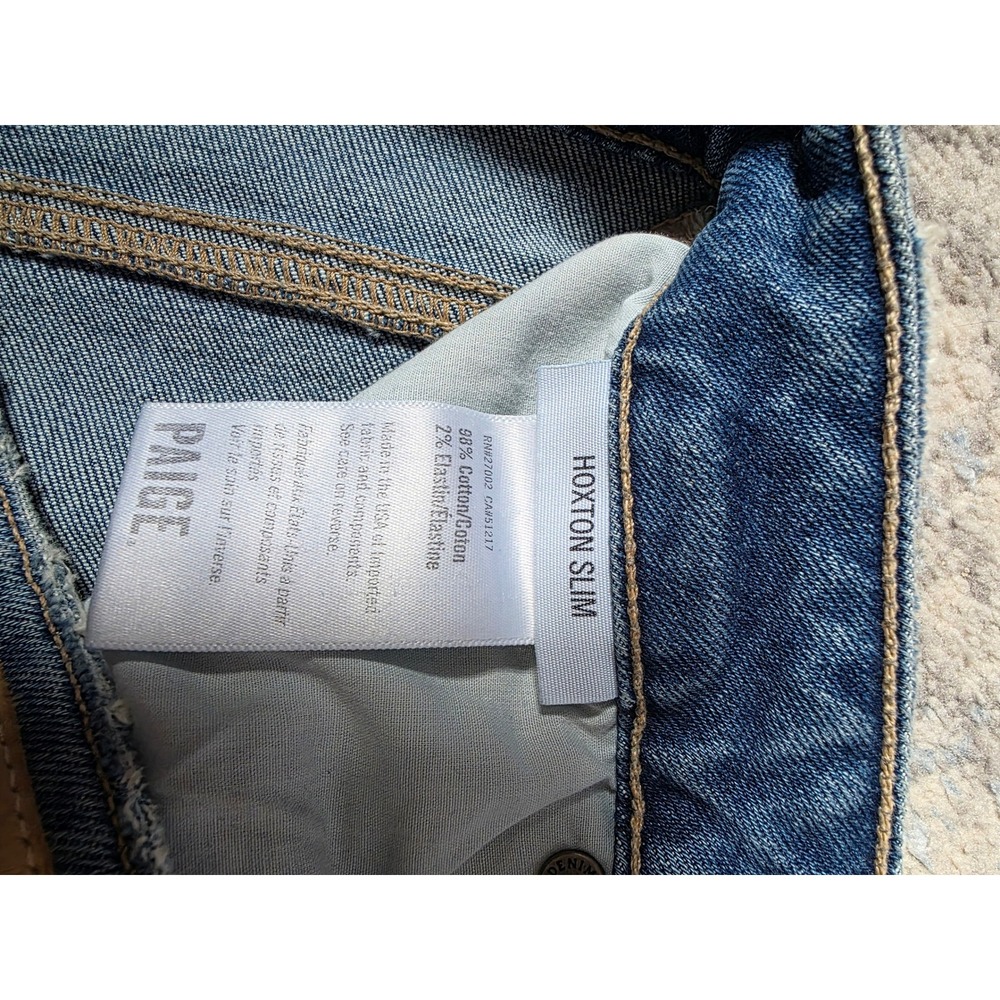 PAIGE Women's Size 26 Hoxton Slim‎ Denim Jeans - Picture 5 of 5